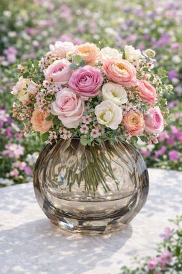 Andemalt Vase Taupe 4.75in