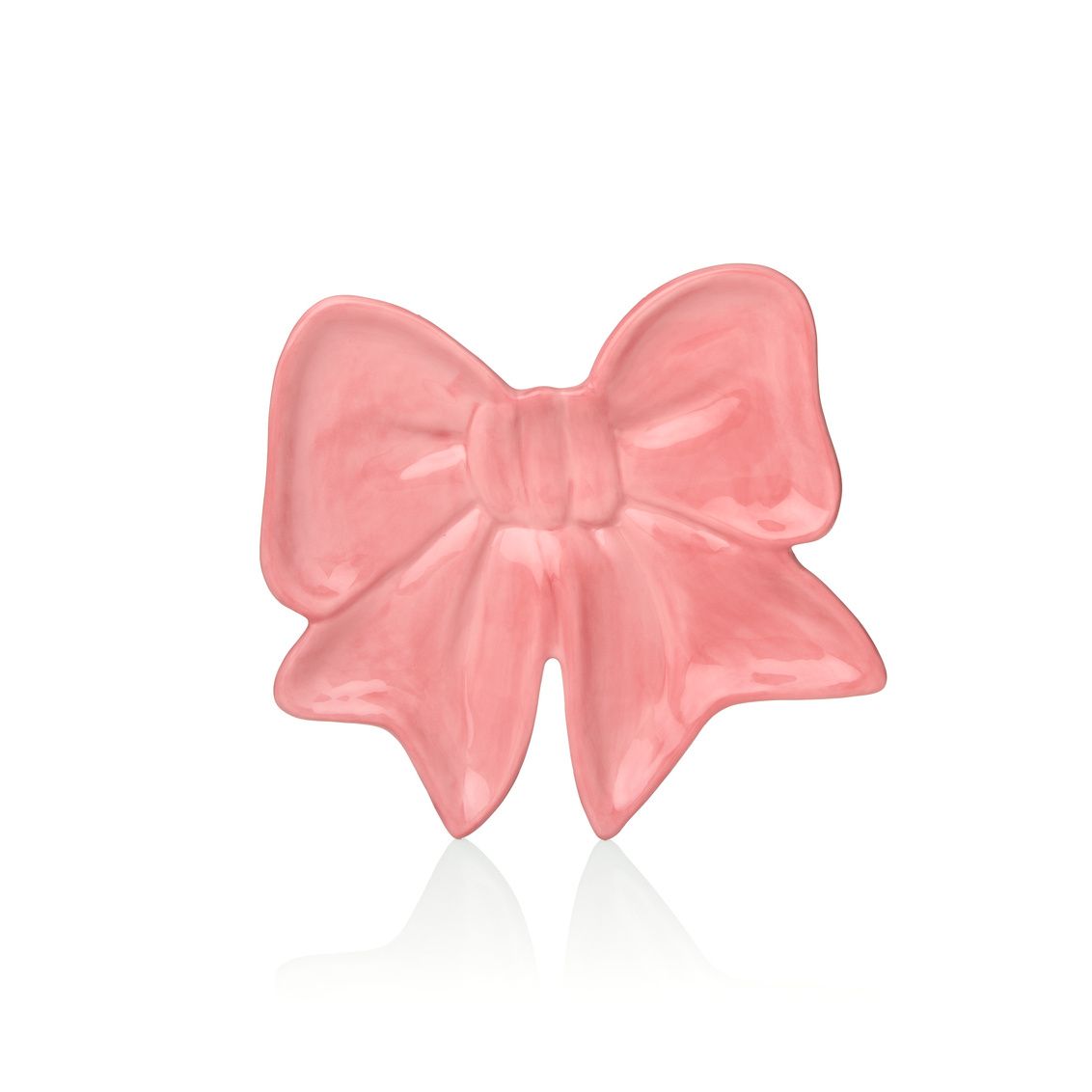 Pink Ceramic Bow Dish