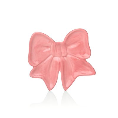 Pink Ceramic Bow Dish