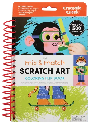 Scratch Art Flip Book Animals