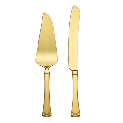 Set de Pala y Cuchillo Portola Dorado