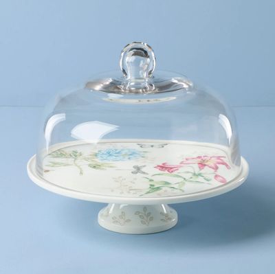 Cake Stand Butterfly Meadow con Tapa