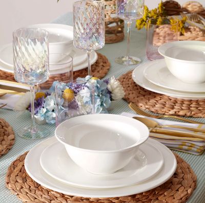 Vajilla de Porcelana Studio 1414 Rimmed 4 Puestos