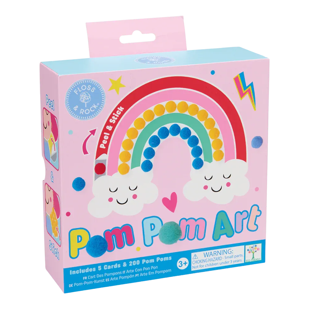 Rainbow Fairy Pom Pom Art