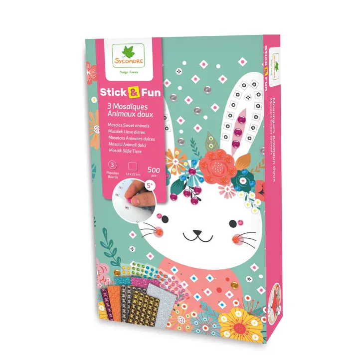 Stick N Fun Mosaics Cuddly Animals