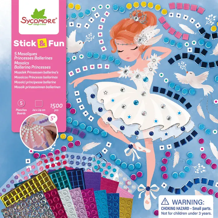 Stick N Fun Mosaics Ballerina Princesses
