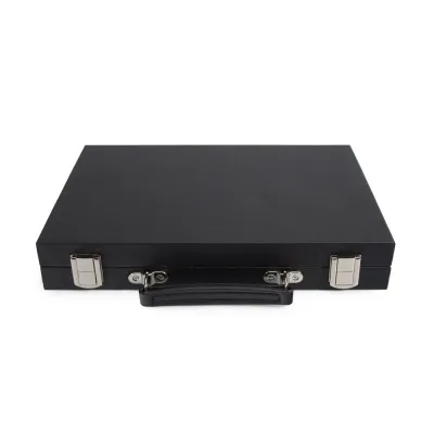 Mini Travel Backgamon Set Black