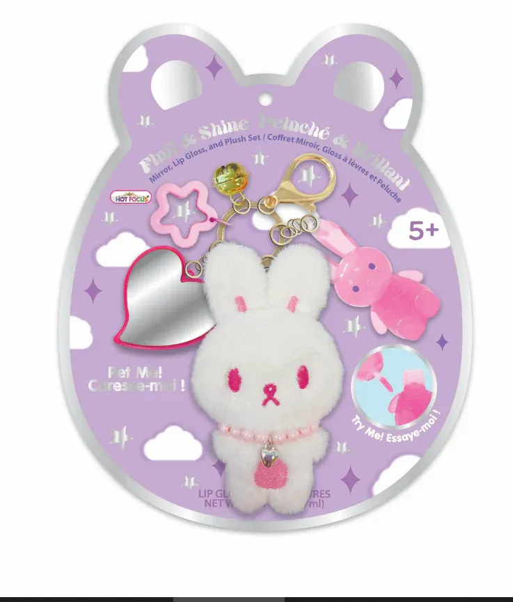 Fluff and Shine Llavero con Peluche Bunny