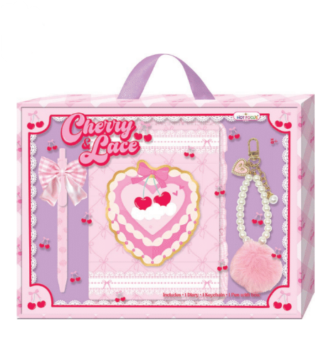 Cherry and Lace Cuaderno y Pluma