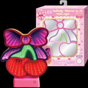 Led Infinity Mirror Table Light Cherry