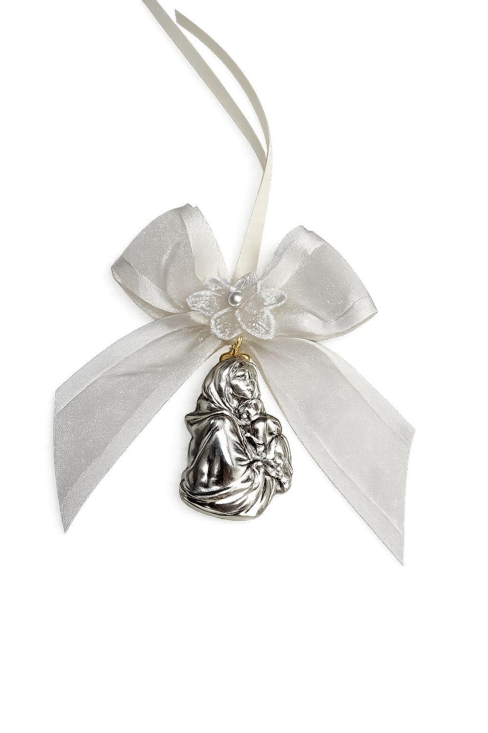 Medalla De Cuna Virgen Con El Niño