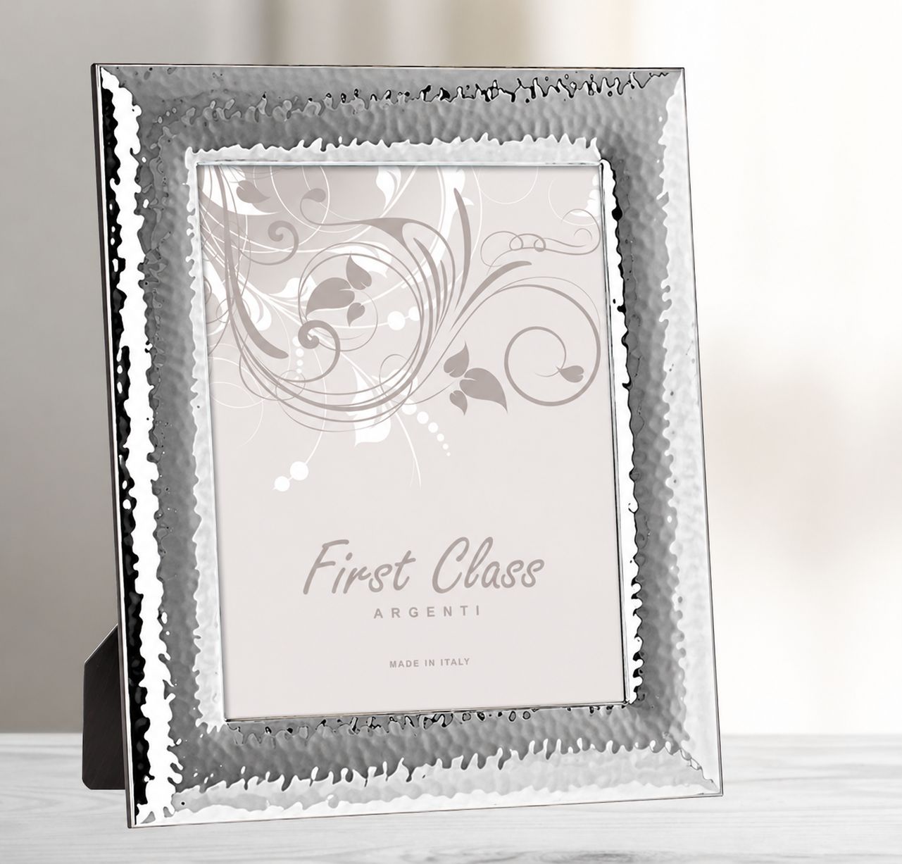 Portaretrato Martillado 5x7" Silverplated