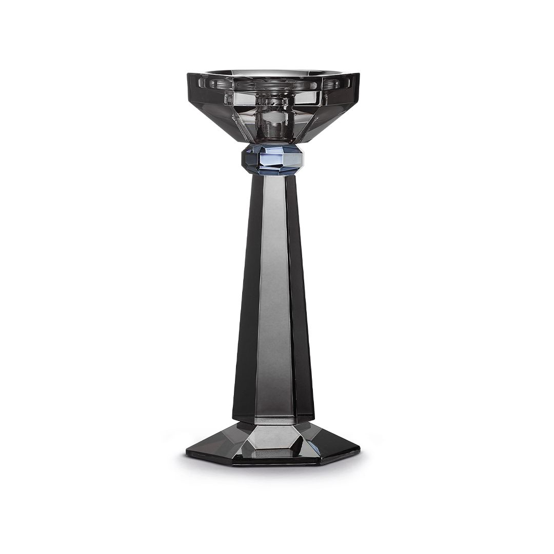 Candelabro de Cristal Smoke Grey
