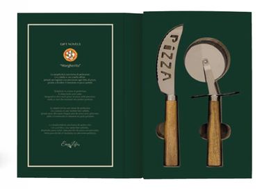 Set de Regalo - Cuchillo y Cortador de Pizza