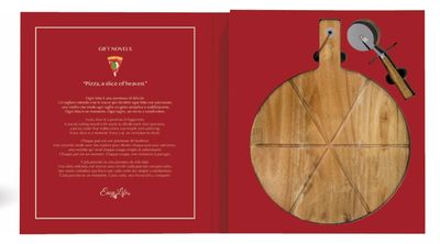 Set de Regalo - Tabla de Pizza y Cortador