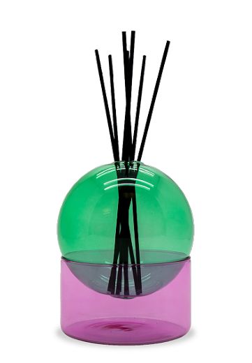 Two Tone Vase and Diffuser Pink Green