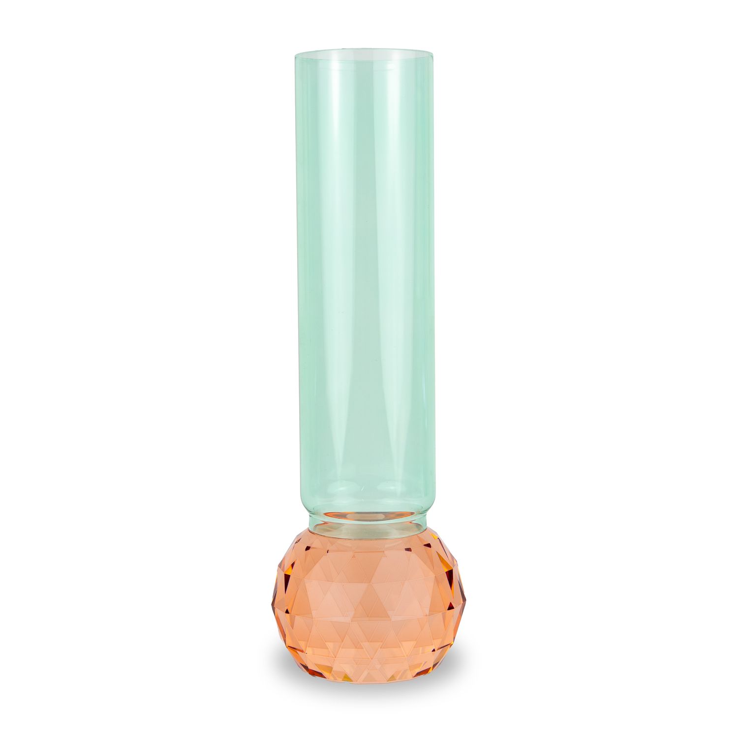 Diamond Vase Peach 31.6cm