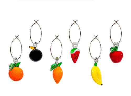 Set de 6 Señala Copas Frutas
