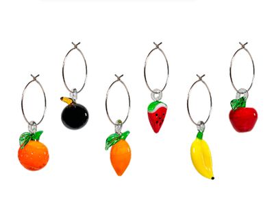 Set de 6 Señala Copas Frutas