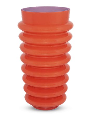 Orange Glass Vase 30cm