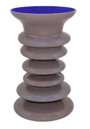 Smoke Glass Vase 30cm