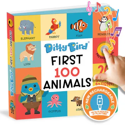 First 100 Animals Libro Musical - USB-C
