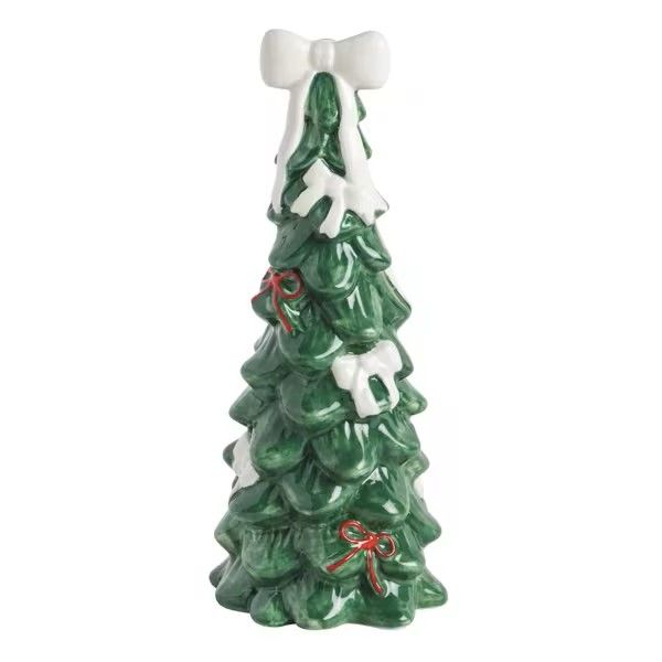 Arbol de Navidad con Lazo Blanco
