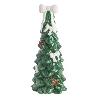 Arbol de Navidad con Lazo Blanco