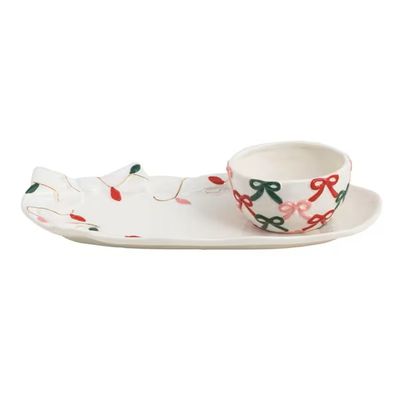 Set de Bandeja y Bowl Christmas Lights