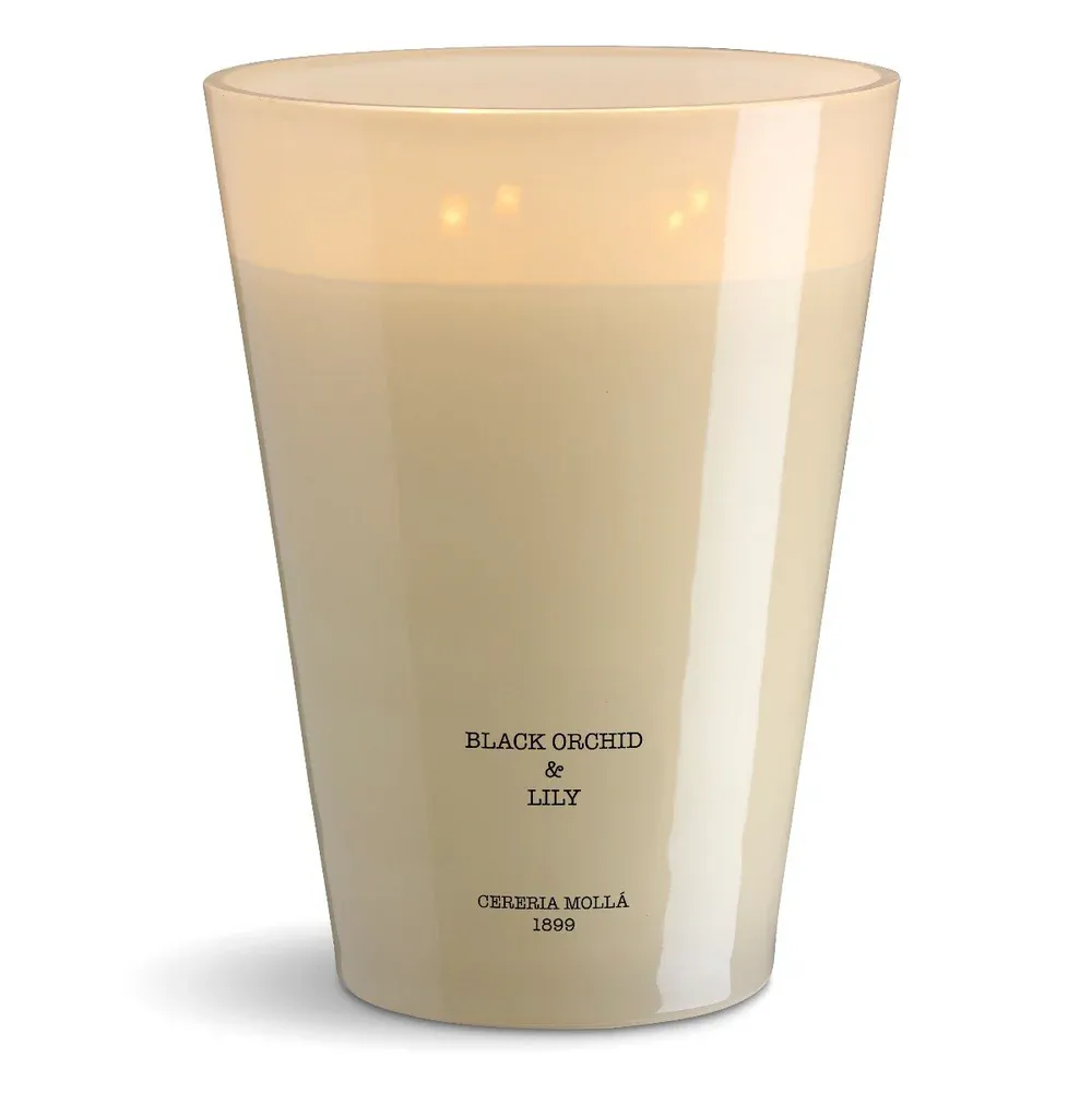 Vela XXL Black Orchid &amp; Lily 4 Mechas