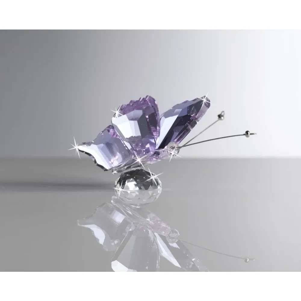 Señalapuesto de Cristal Mariposa Lavanda