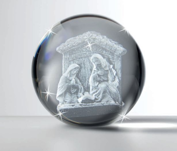 Pisapapel de Cristal Nacimiento