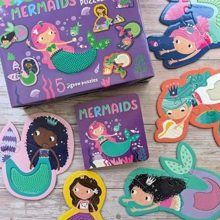 Touch and Feel Puzzle and Board Mermaids