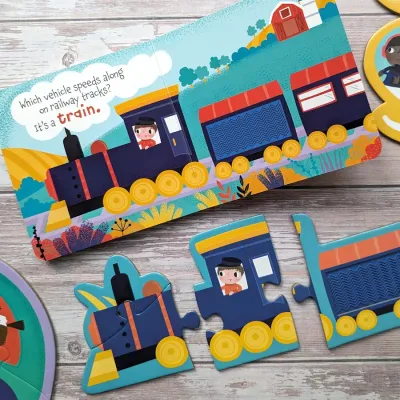 Touch and Feel Puzzle and Board Vehicles