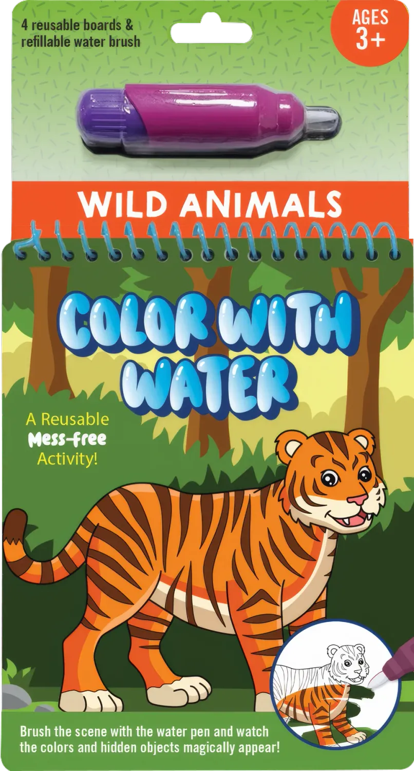 Color with Water Wild Animals