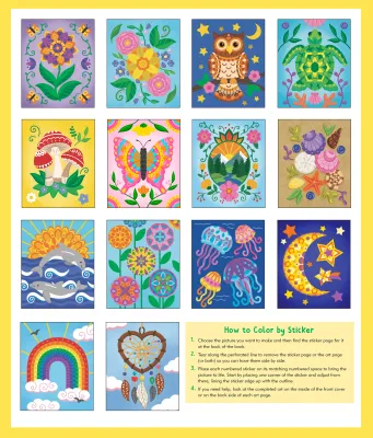 Large Print Color By Sticker Mindfulness