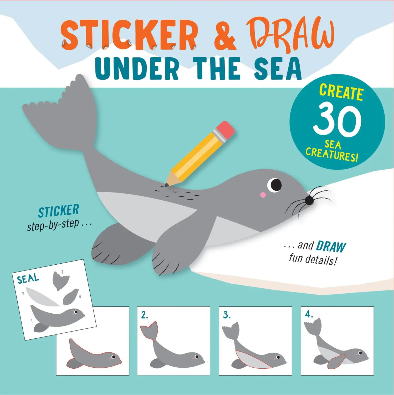 Sticker and Draw Books Under the Sea