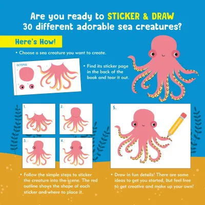 Sticker and Draw Books Under the Sea
