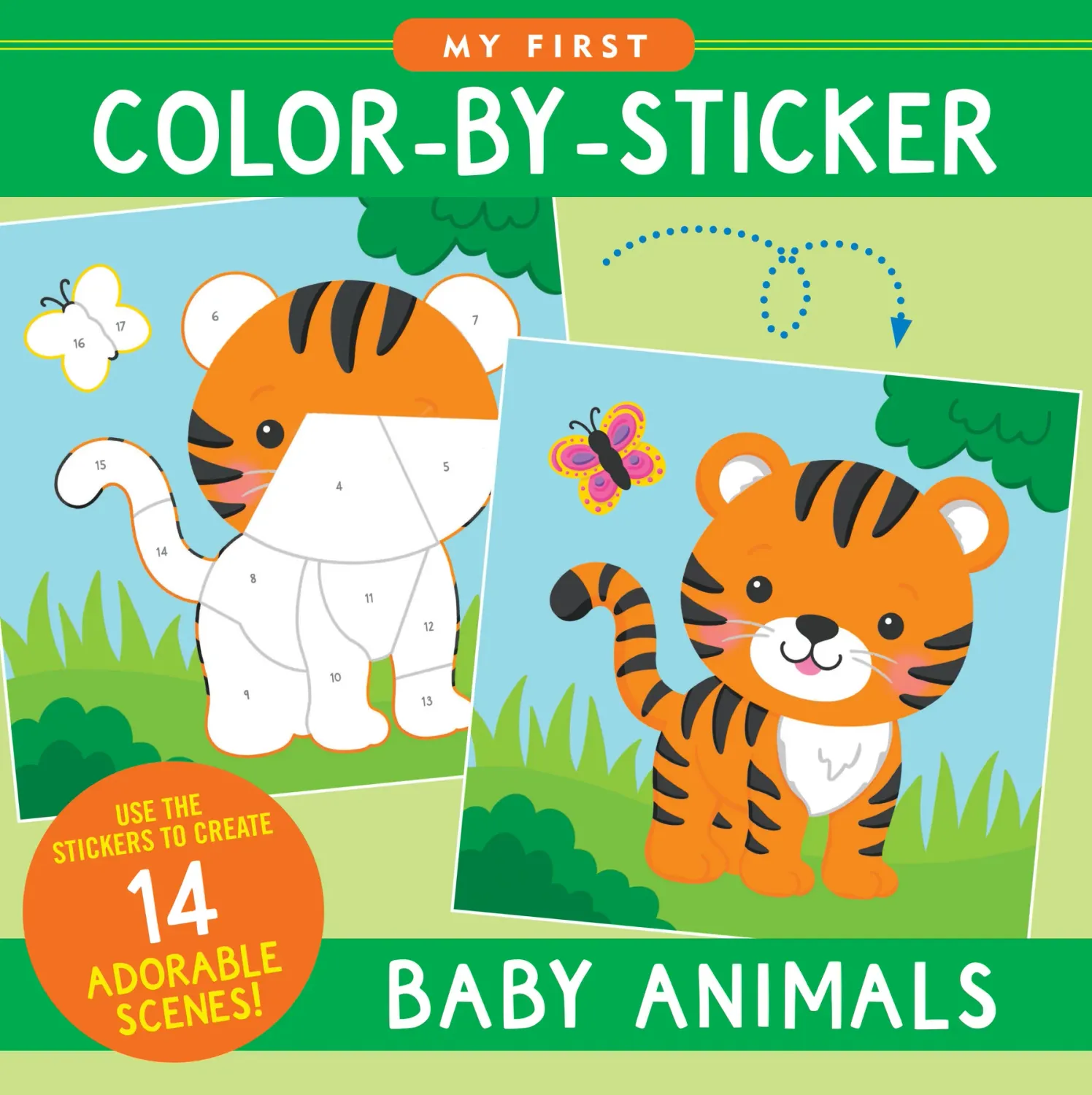 My First Color By Sticker Book Baby Animals
