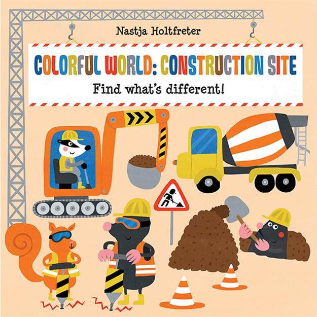 Colorful World On the Construction Site (Find What's Different)