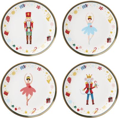 Set de 4 Platitos Nutcracker