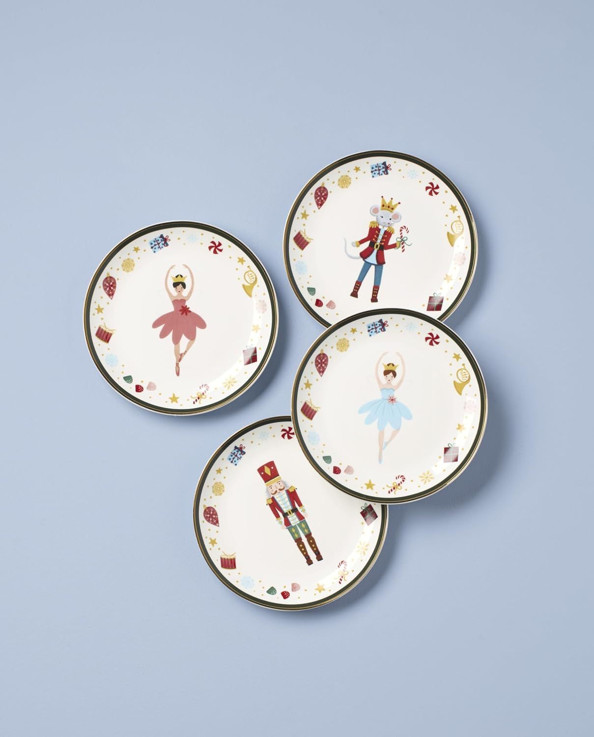 Set de 4 Platitos Nutcracker