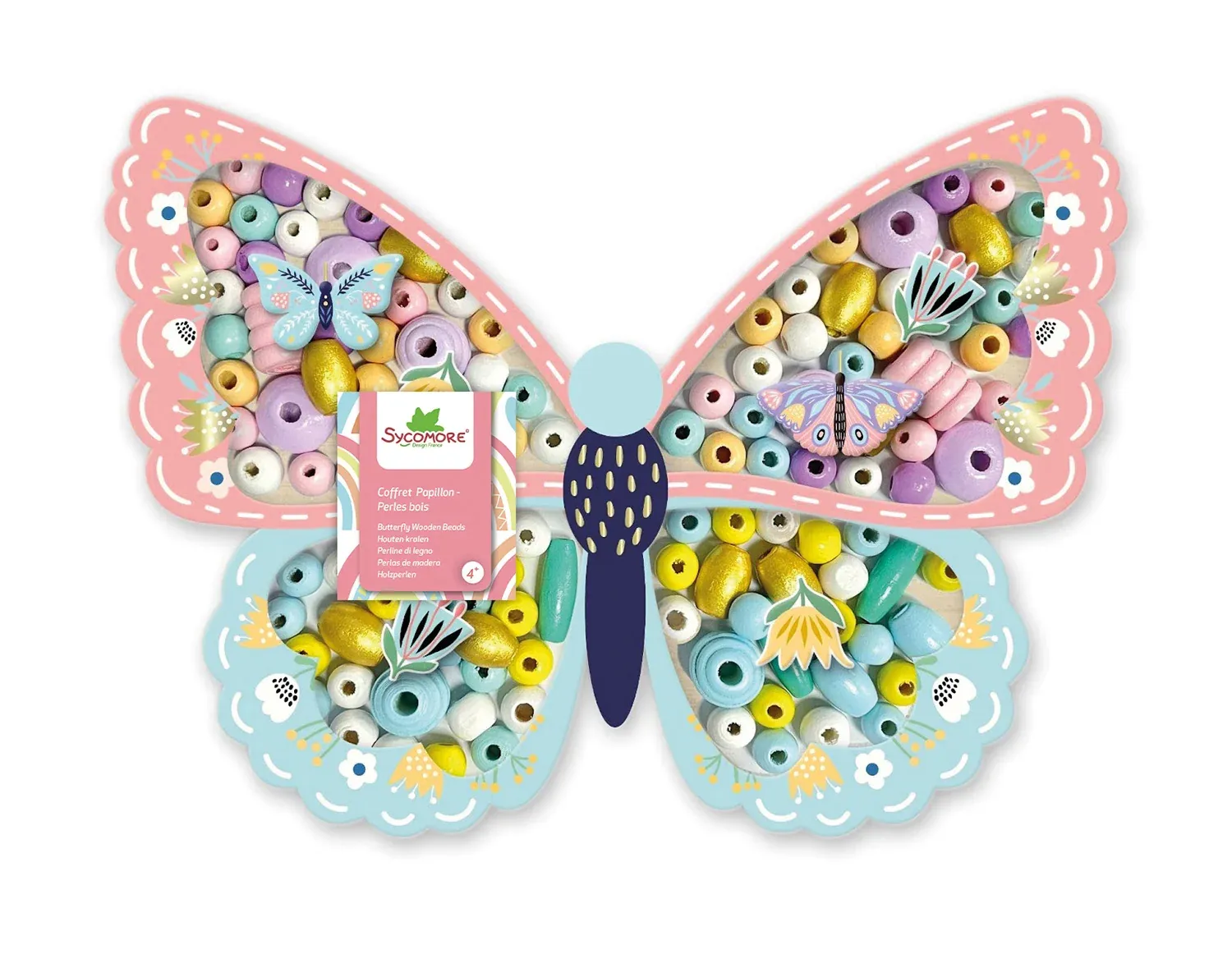Butterfly Wooden Beads