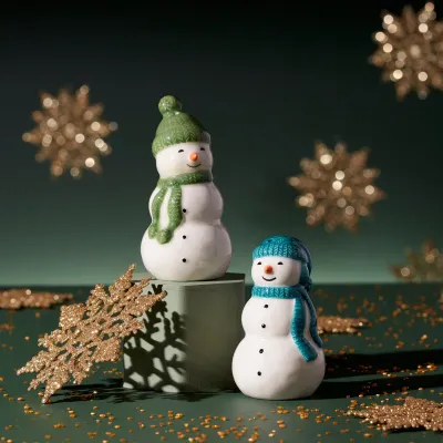 Balsam Lane Snowman Salero y Pimentero