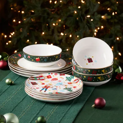 Vajilla de 4 puestos Nutcracker (Cascanueces)