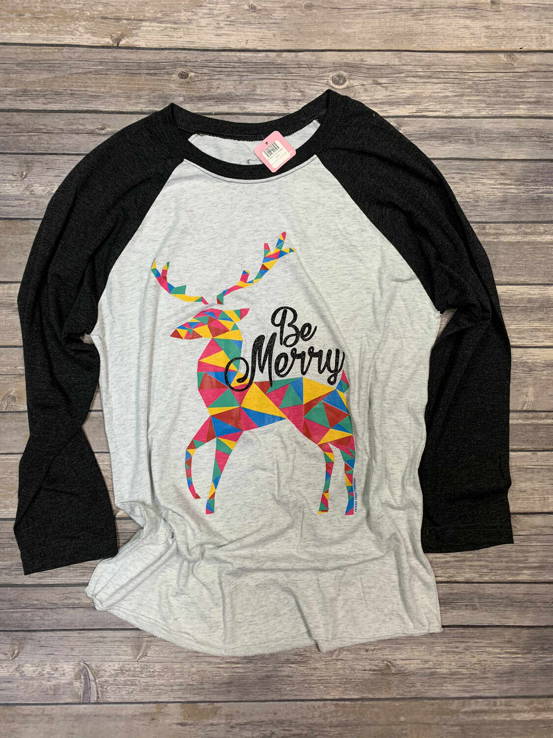 Be Merry Deer Raglan.
