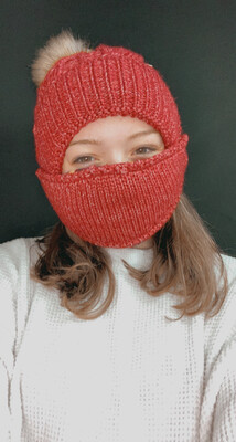 Knitted Beanies with Masks!