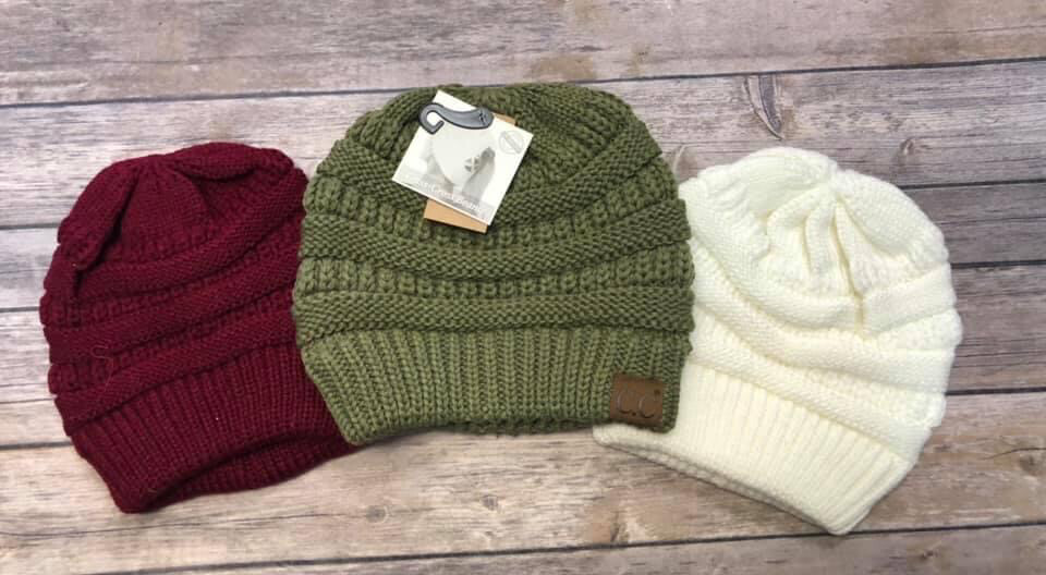 Criss Cross Back Beanies!