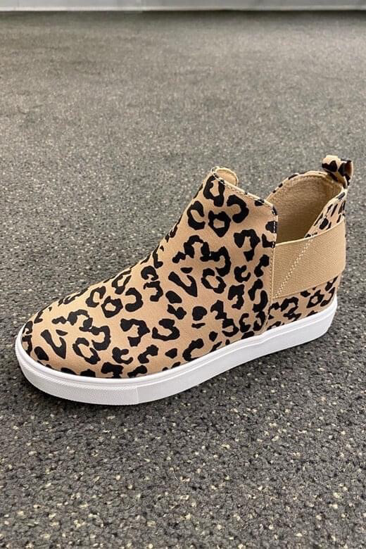 Leopard High Top Sneakers.*