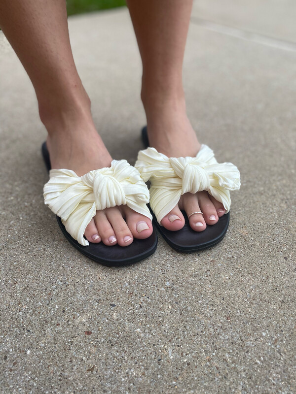 Ivory Bow Slides.*